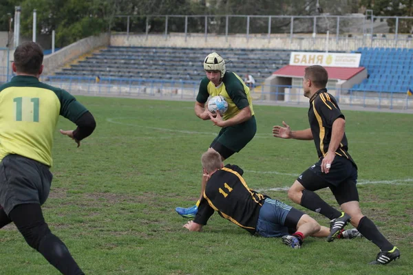 Odessa Ukraina Września 2018 Ostatnie Gry Najsilniejszych Drużyn Rugby Mistrzostwach — Zdjęcie stockowe