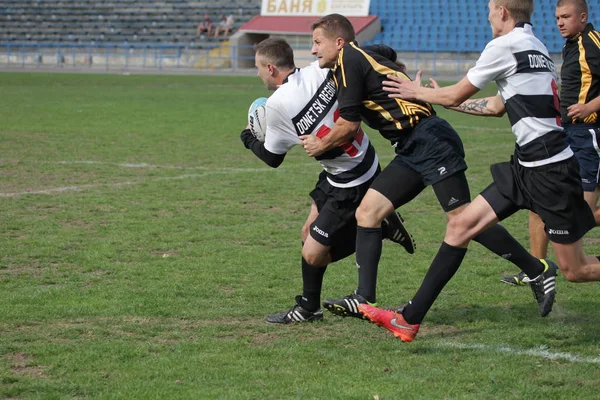 Odessa Ukraine September 2018 Endspiele Der Stärksten Rugby Mannschaften Der — Stockfoto