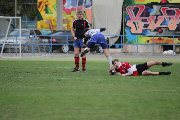 Odessa Ukraine September 2018 Endspiele Der Stärksten Rugby Mannschaften Der — Stockfoto