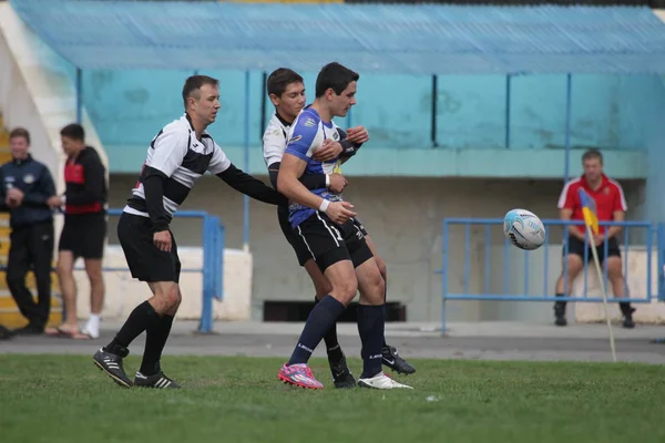 Odessa Ukraine September 2018 Endspiele Der Stärksten Rugby Mannschaften Der — Stockfoto