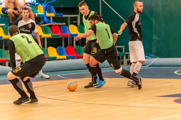 Odessa Ukraine July 2018 Unidentified Players Local Team Playing Mini — Stock Photo, Image