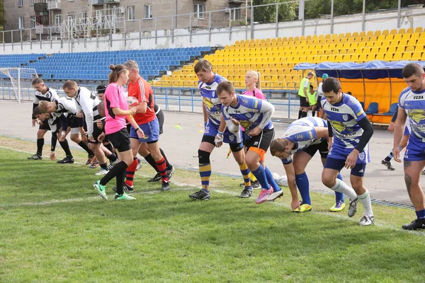 Odessa Ukraine September 2018 Endspiele Der Stärksten Rugby Mannschaften Der — Stockfoto