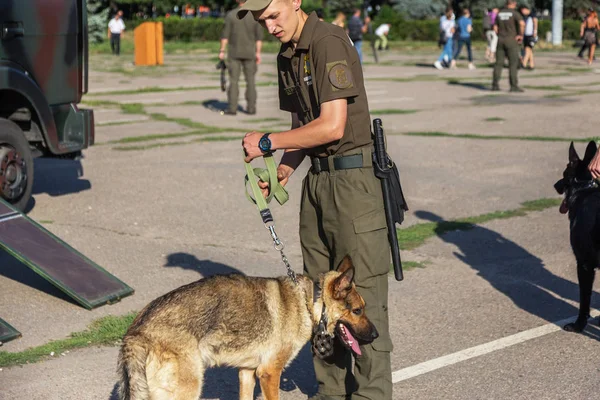 Odessa Ukraine August 2018 Special Police Police Trained Police Dogs — Stock Photo, Image