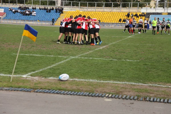 Odessa Ukraine September 2018 Endspiele Der Stärksten Rugby Mannschaften Der — Stockfoto