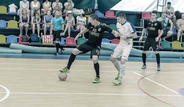 Oděsa Ukrajina Července 2018 Neznámí Hráči Místního Týmu Hraje Futsal — Stock fotografie