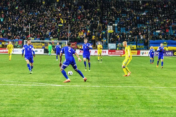 Odessa Ukraine Março 2016 Jogo Amistoso Entre Seleção Nacional Futebol — Fotografia de Stock