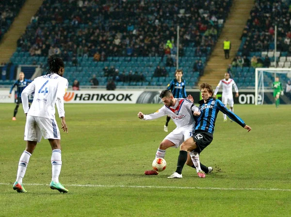 Odessa Ukraine Février Moment Match Football Ligue Europa Contre Tchernomorets — Photo