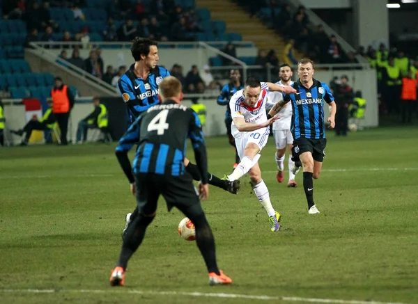 Odessa Ucrania Febrero Momento Del Partido Durante Partido Fútbol Europa — Foto de Stock