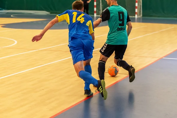 Odessa Ukraine July 2018 Unidentified Players Local Team Playing Futsal — Stock Photo, Image