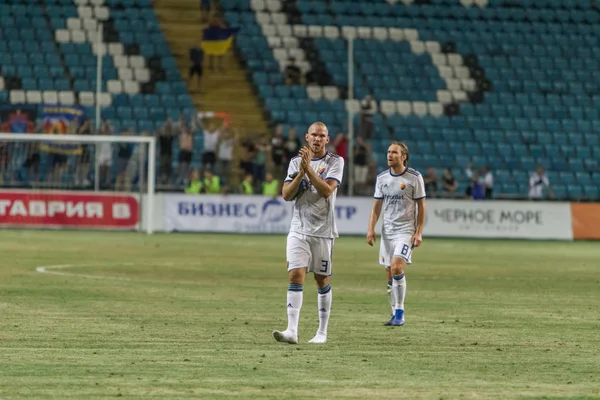 Odessa Ukraine August 2018 Fußballer Des Djurgardens Sweden Melkemichel Ozcan — Stockfoto