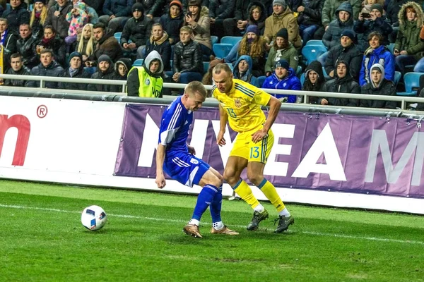 Odessa Oekraïne Maart 2016 Een Vriendschappelijke Wedstrijd Tussen Het Elftal — Stockfoto