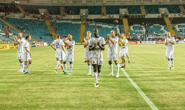 Odessa Ukraine August 2018 Emotionale Fußballfans Unterstützen Das Team Stadion — Stockfoto