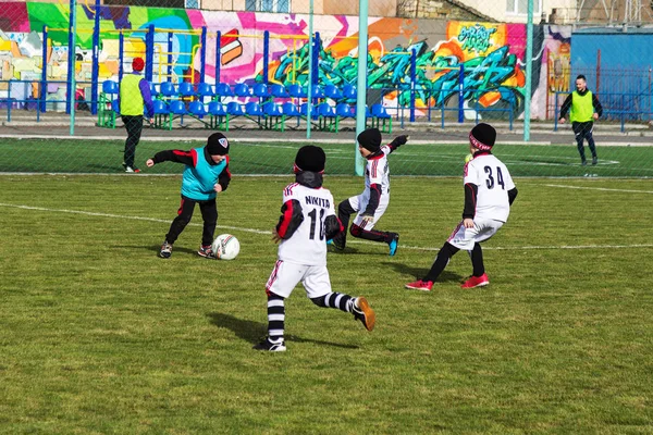 Odessa Ucrania Abril 2018 Entrenamiento Juegos Deportivos Para Niños Pequeños —  Fotos de Stock