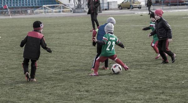 Odessa Ukraine Abril 2018 Treinamento Jogo Esportivo Para Crianças Pequenas — Fotografia de Stock