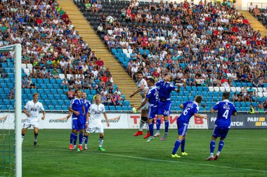 Odessa, Ukrayna - 2 Ağustos 2015: Futbol parçası Major League Ukrayna Fc Chernomorets Odessa - Fc Dinamo Kiev arasında oyun. Odessans 2-0 kazandı.