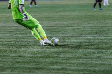 Odessa, Ukrayna - 21 Temmuz 2018. Dinamo Kiev ve Shahtar Donetsk Premier lig liderleri şiddetli ilkeli duygusal maçında Ukrayna Super Kupası maç sırasında
