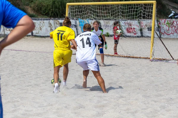 Odessa Ukraine August 2015 Meisterschaft Der Ukraine Auf Strand Fußball — Stockfoto