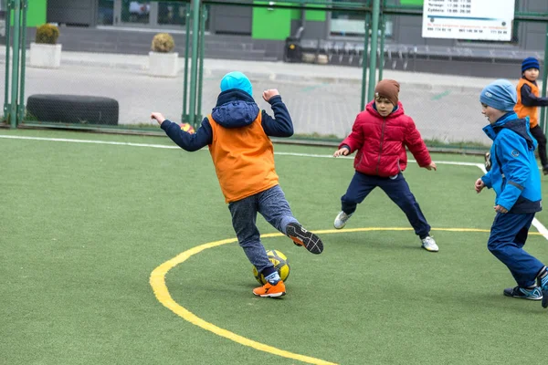 Odessa Ukraine April 2017 Little Boys Children Play Min — Stock Photo, Image