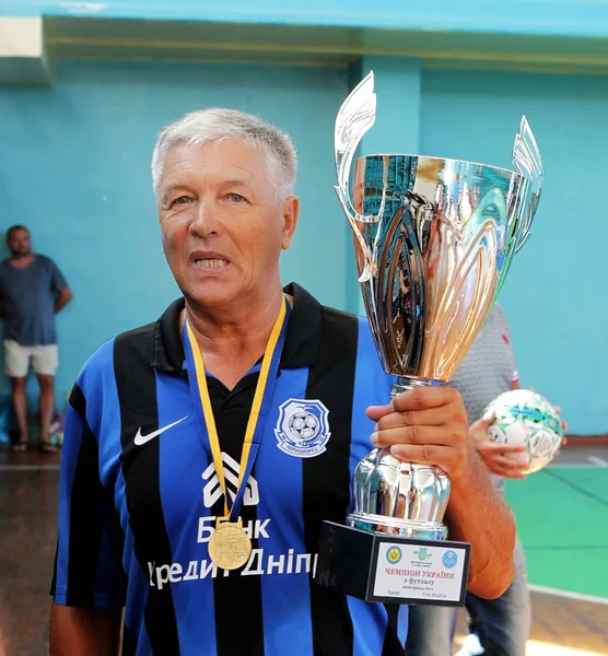 Odessa Ukraina Września 2016 Puchar Ukrainy Futsal Weteranów Sportowe Medalistów — Zdjęcie stockowe