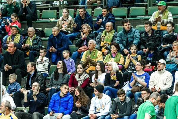 Odessa Ukraine Dezember 2015 Die Fans Der Basketballmannschaft Und Die — Stockfoto