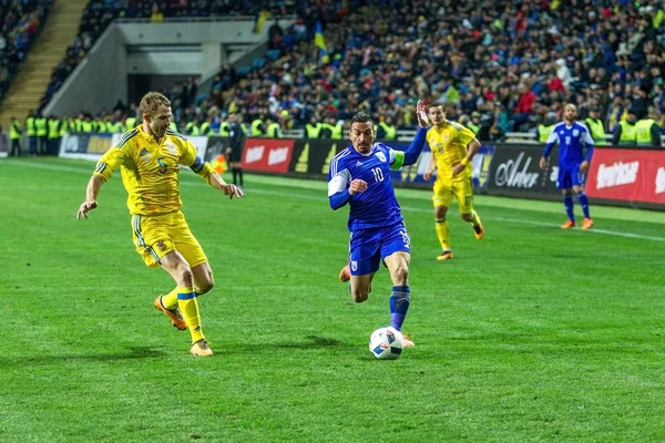 Odessa Ukraine Março 2016 Jogo Amistoso Entre Seleção Nacional Futebol — Fotografia de Stock