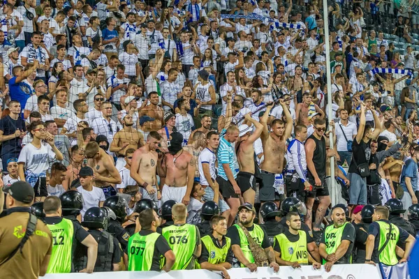 Odessa Ucrania Julio 2018 Una Multitud Espectadores Fútbol Estadio Los — Foto de Stock