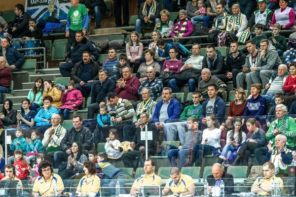 Odessa Ucraina Dicembre 2015 Tifosi Della Squadra Basket Gli Spettatori — Foto Stock