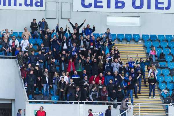 Odessa Ukrayna 2018 Stadyum Tribünlerde Seyirci Stadyumda Futbol Taraftarları Mutlu — Stok fotoğraf