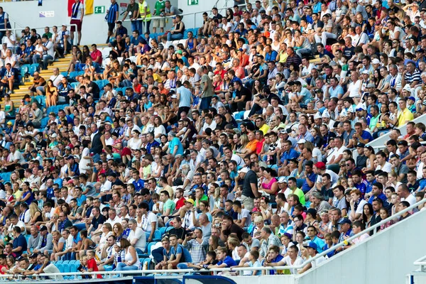 Odessa Ukrayna Ağustos 2015 Futbol Taraftarları Stadyumun Futobolnogo Sırasında Hasta — Stok fotoğraf