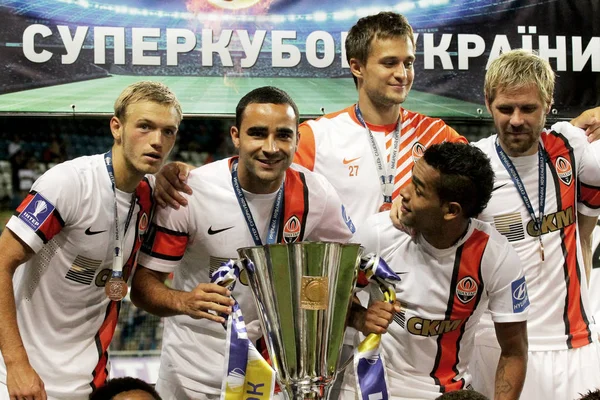 Odessa Ukrayna Temmuz 2013 Shakhtar Oyuncular Futbol Oyun Shakhtar Donetsk — Stok fotoğraf