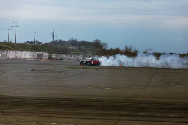 Odessa Ukraina Kwietnia 2017 Combat Drifters Lokalnych Zawodach Drifting Drifting — Zdjęcie stockowe