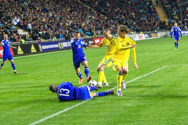 Odessa Ukraine Março 2016 Jogo Amistoso Entre Seleção Nacional Futebol — Fotografia de Stock