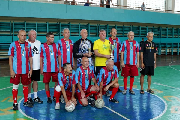 Odessa Ukraina Września 2016 Puchar Ukrainy Futsal Weteranów Sportowe Medalistów — Zdjęcie stockowe