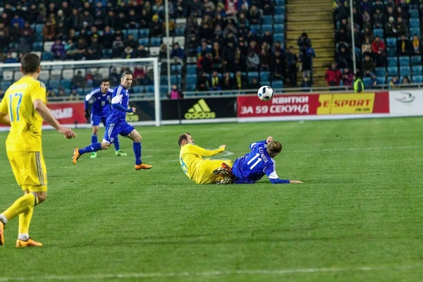 Odessa Oekraïne Maart 2016 Een Vriendschappelijke Wedstrijd Tussen Het Elftal — Stockfoto