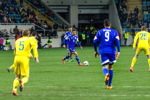 Odessa Ucraina Marzo 2016 Una Partita Amichevole Tra Nazionale Calcio — Foto Stock