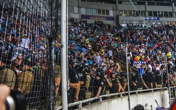 Odessa Ucraina Luglio 2018 Una Folla Spettatori Allo Stadio Visitatori — Foto Stock