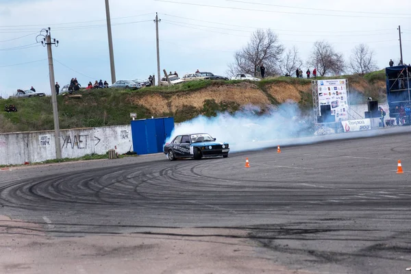 Oděsa Ukrajina Dubna 2017 Combat Povalečů Místních Soutěžích Driftování Napínavou — Stock fotografie