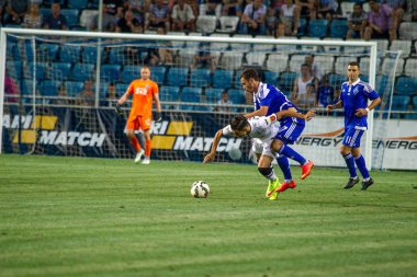 Odessa, Ukrayna - 2 Ağustos 2015: Futbol parçası Major League Ukrayna Fc Chernomorets Odessa - Fc Dinamo Kiev arasında oyun. Odessans 2-0 kazandı.