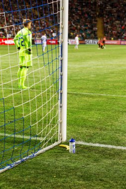 Odessa, Ukrayna - 16 Temmuz 2017: Irkçılık futbol. 