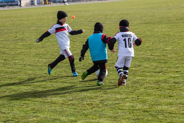 Odessa Ukraine Abril 2018 Treinamento Jogo Esportivo Para Crianças Pequenas — Fotografia de Stock