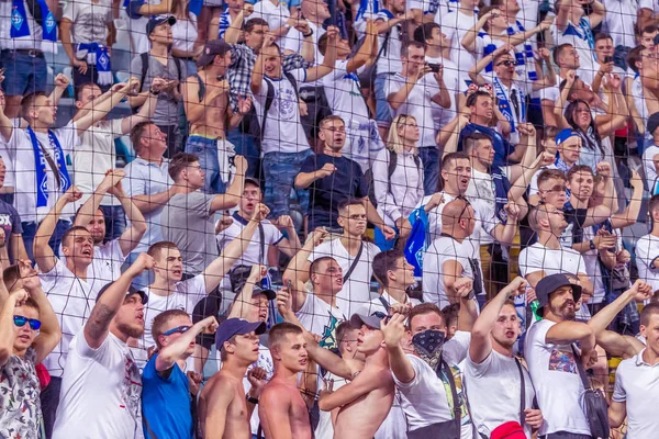 Odessa Ukrayna Temmuz 2018 Bir Kalabalık Futbol Stadyumu Ziyaret Edenler — Stok fotoğraf