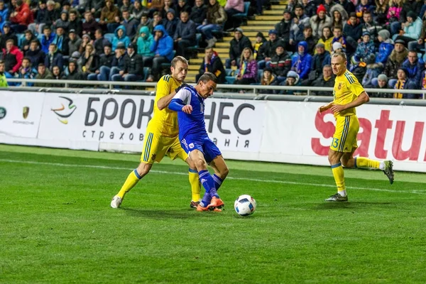 Odessa Ukraine Março 2016 Jogo Amistoso Entre Seleção Nacional Futebol — Fotografia de Stock