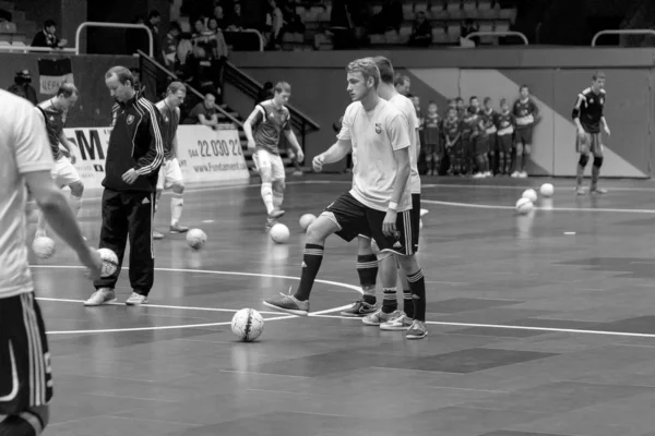 Odessa Ukraine April 2016 Play Spiel Ukraine Slowakei Futsal Spielen — Stockfoto