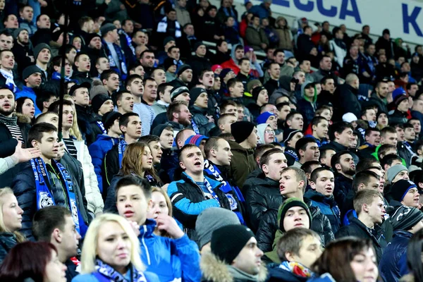 Odessa Ukraine Février Fans Supporters Chernomorets Odessa Lors Match Contre — Photo