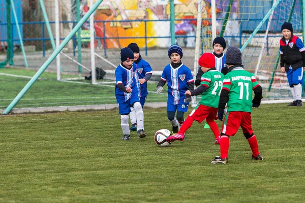 Odessa Ukraine April 2018 Training Sports Game Young Children Football — Stock Photo, Image