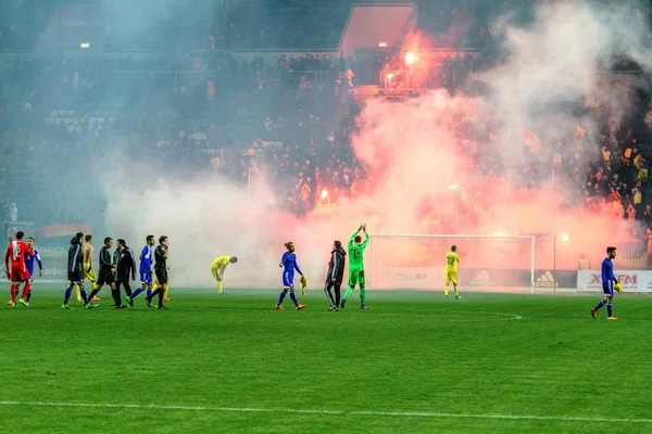 Odessa Ucraina Marzo 2016 Una Partita Amichevole Tra Nazionale Calcio — Foto Stock