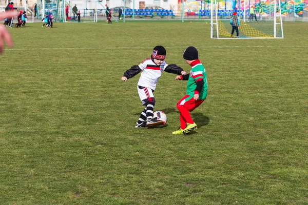 Odessa Ucraina Aprile 2018 Formazione Gioco Sportivo Bambini Piccoli Gioco — Foto Stock