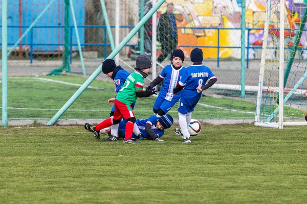 Odessa Ukraine April 2018 Training Sports Game Young Children Football — Stock Photo, Image