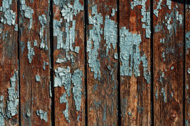 Vintage ahşap arka plan doku ahşap yıpranmış rustik duvar soyulması boya ile boyanmış. Kopya eski ahşap doku için boş alanı. Boya ile lots-in küçük çatlaklar, Soyut doku kırık