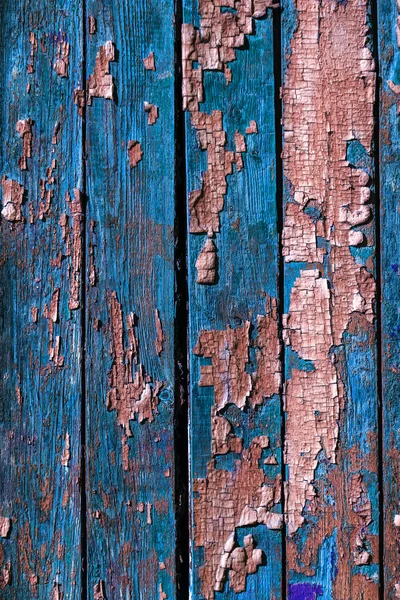 Ročník Malované Dřevěné Pozadí Textury Dřevěné Omšelé Rustikální Stěna Loupání — Stock fotografie